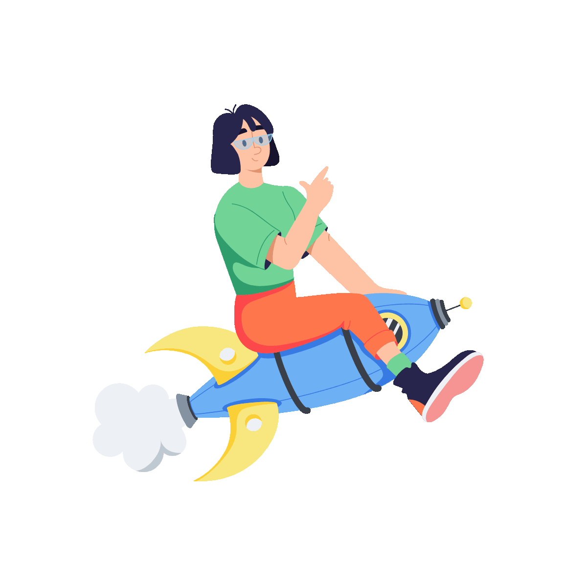 Flat Animated Business Startup Design