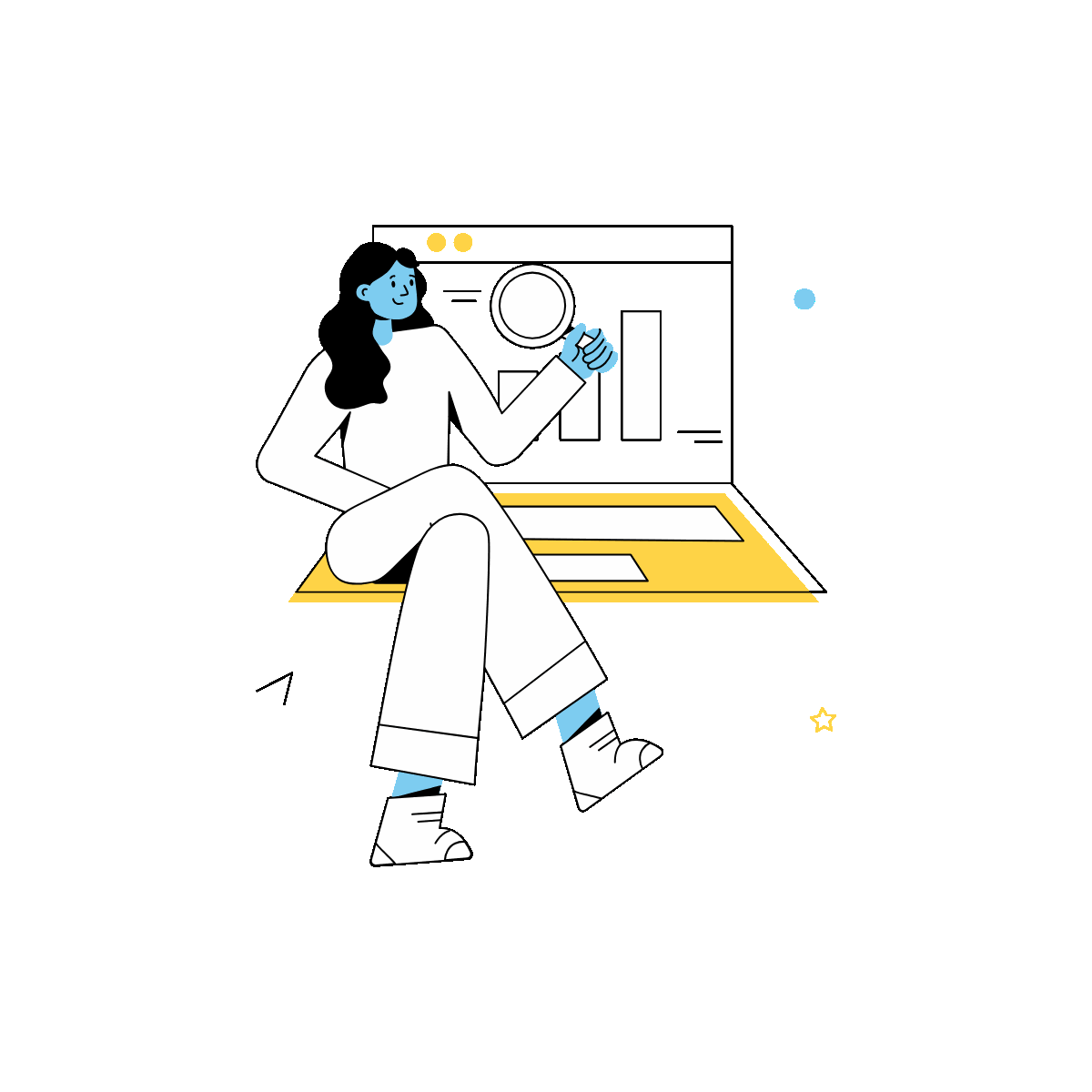 Market Analysis Line Mini Animation