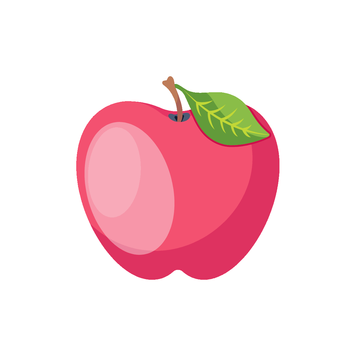 Apple Healthy Food Animated 2D Icon Design
