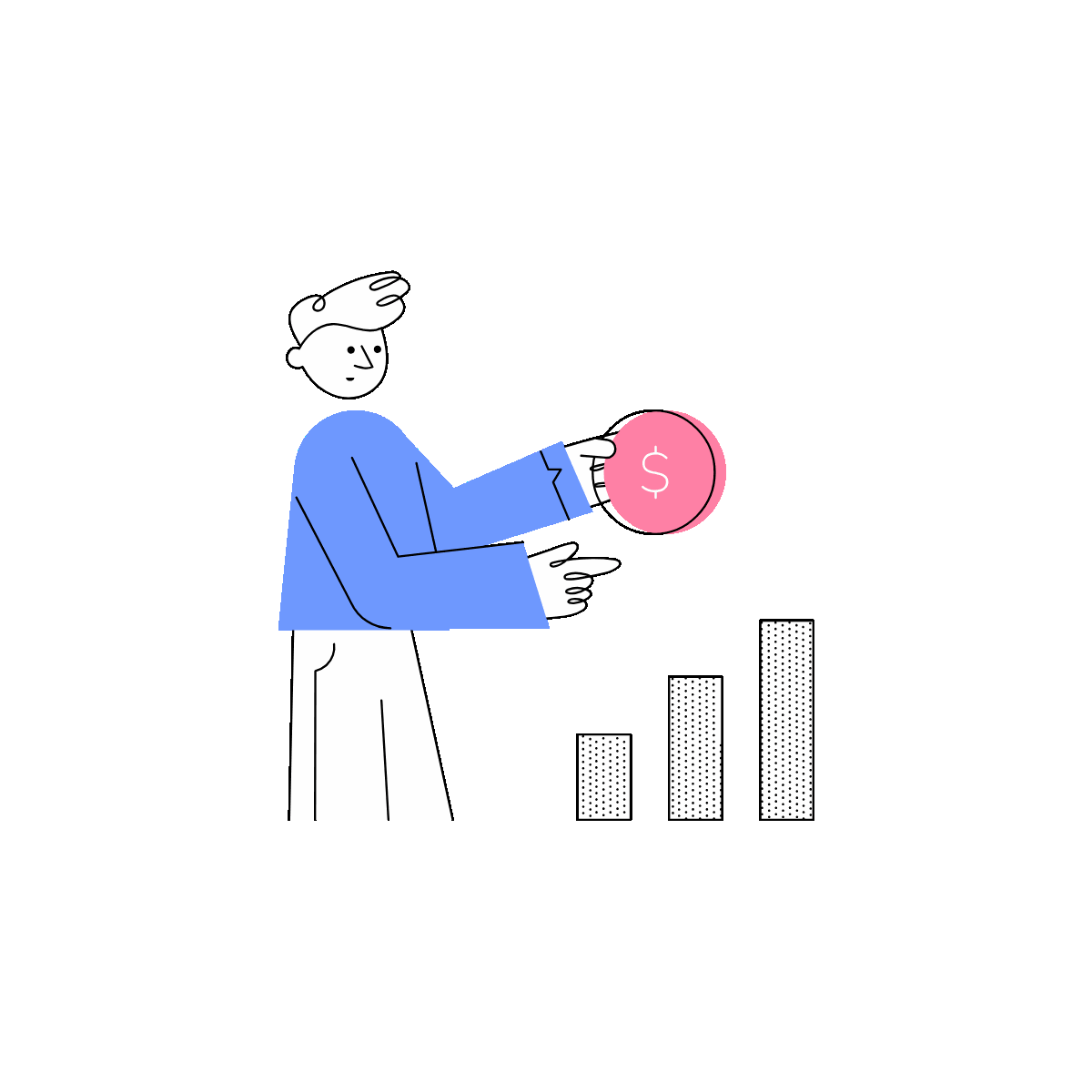 Hand Drawn Animated Yoyo Illustration