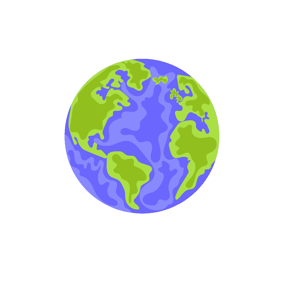 Love Earth Hugging Flat Sticker Design