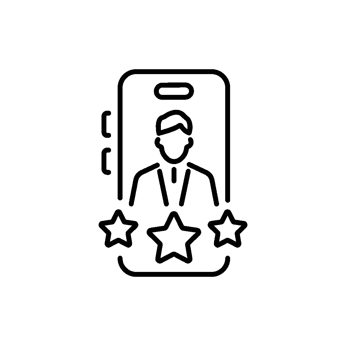 Employee Reviews Animated Linear Icon Design