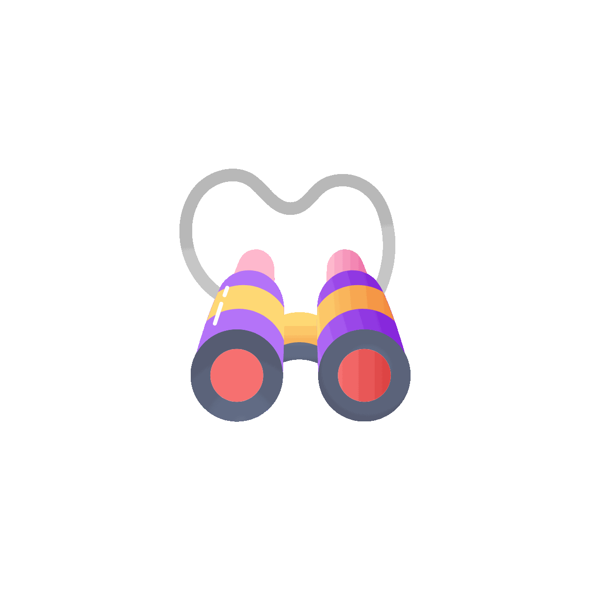 Flat Animated Finding Love Icon Design