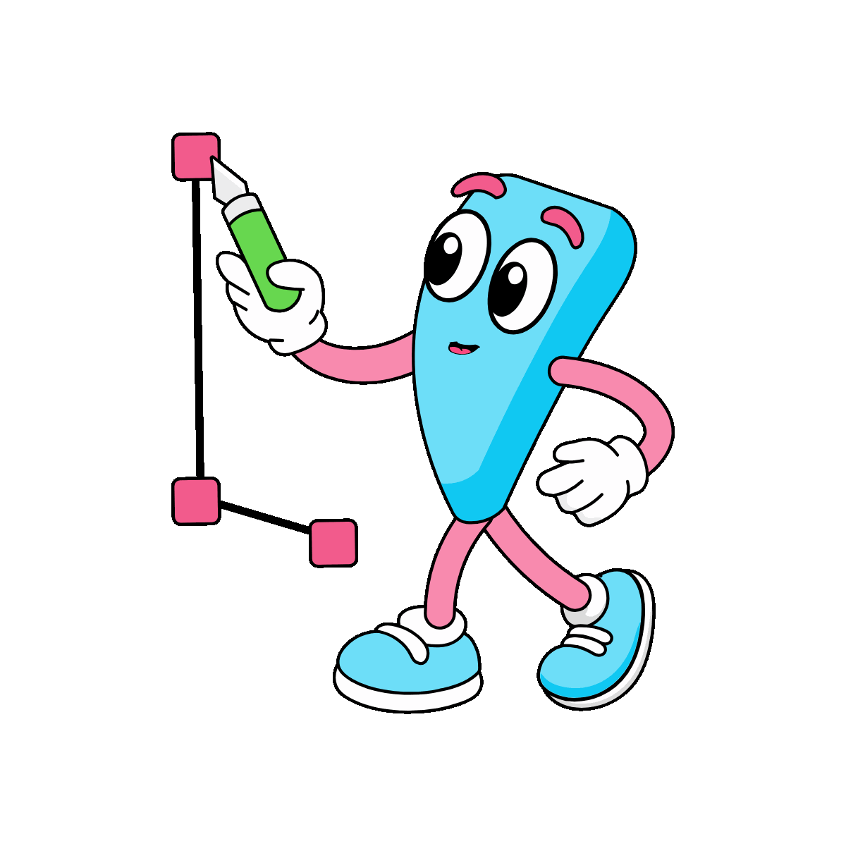 Animated Stroke Tool Character