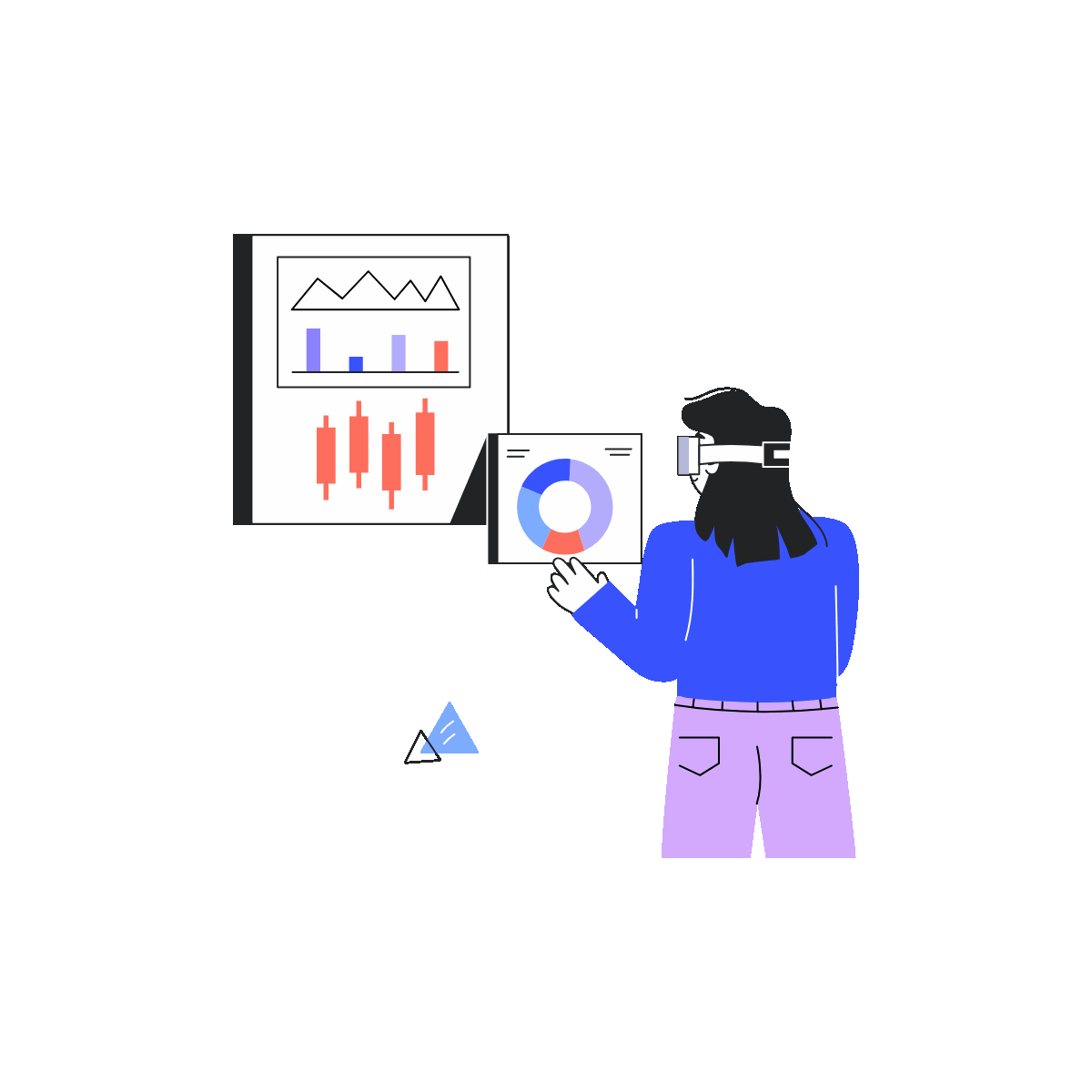 Customizable Animated Linear VR Business Art