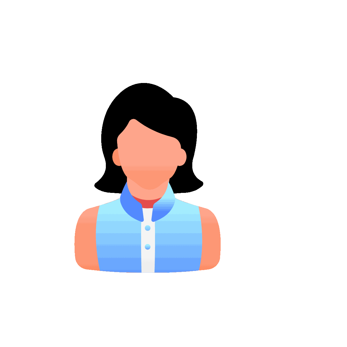 Flat Animated Missing You Icon Design