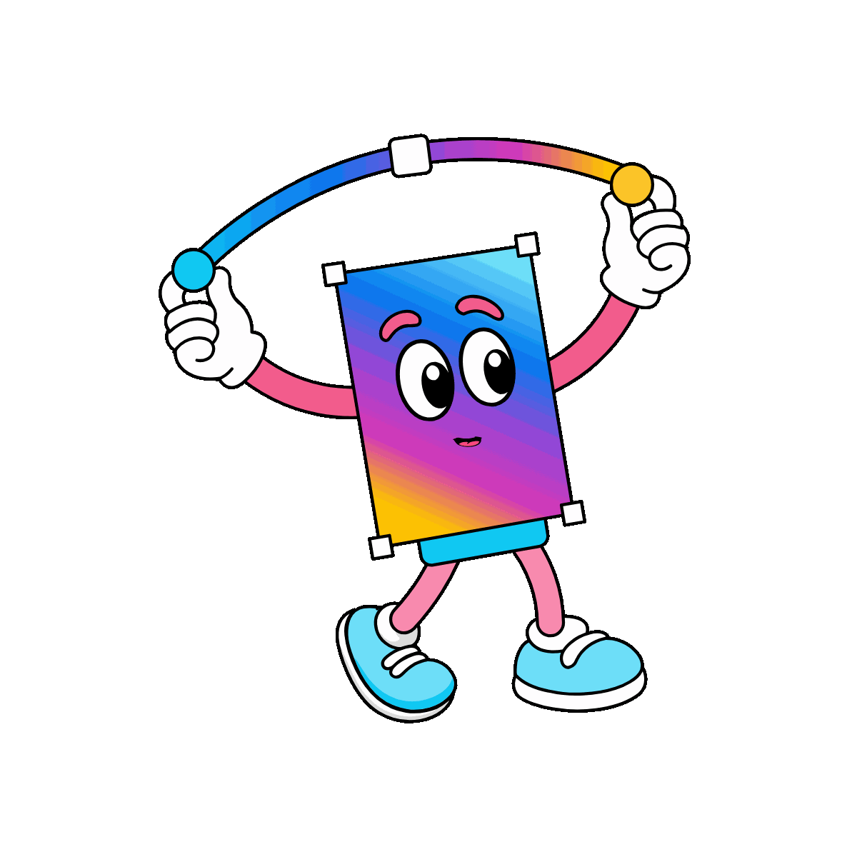 Animated Gradient Tool Character