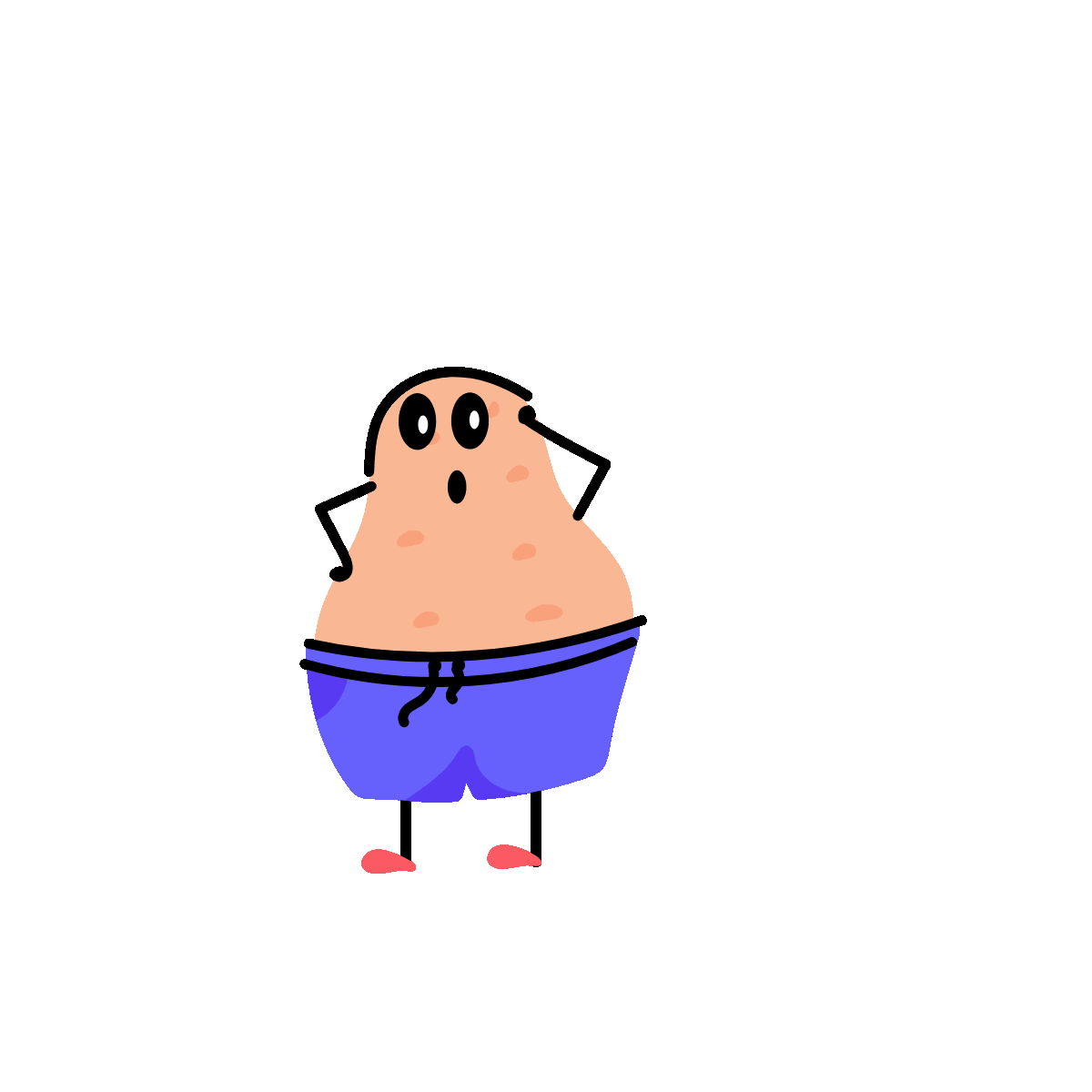 Eye-Catching Animated Potato Food Sticker