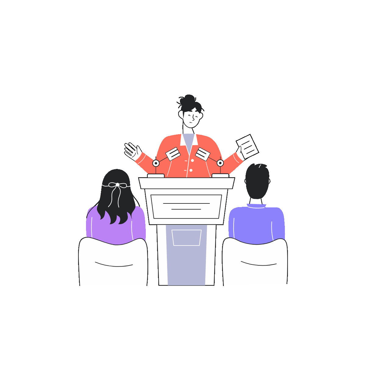 Animated Linear Business Conference Art
