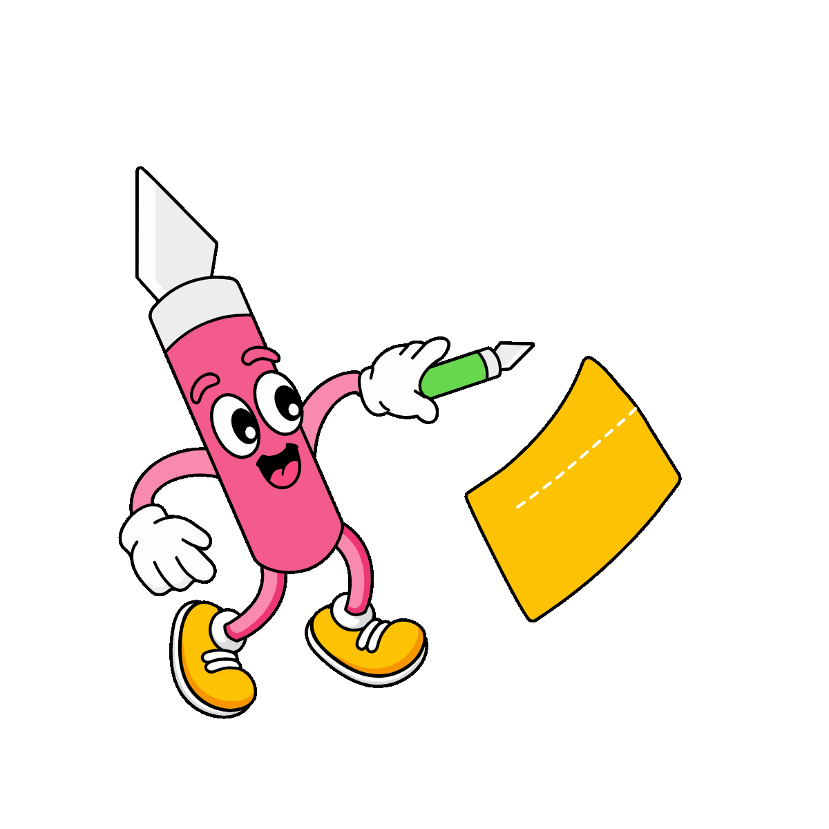Animated Knife Tool Character