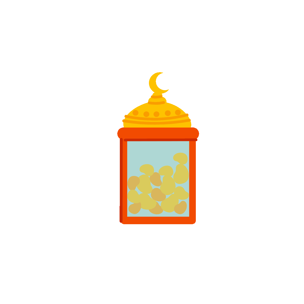 Ramadan Snacks Flat Animated Sticker
