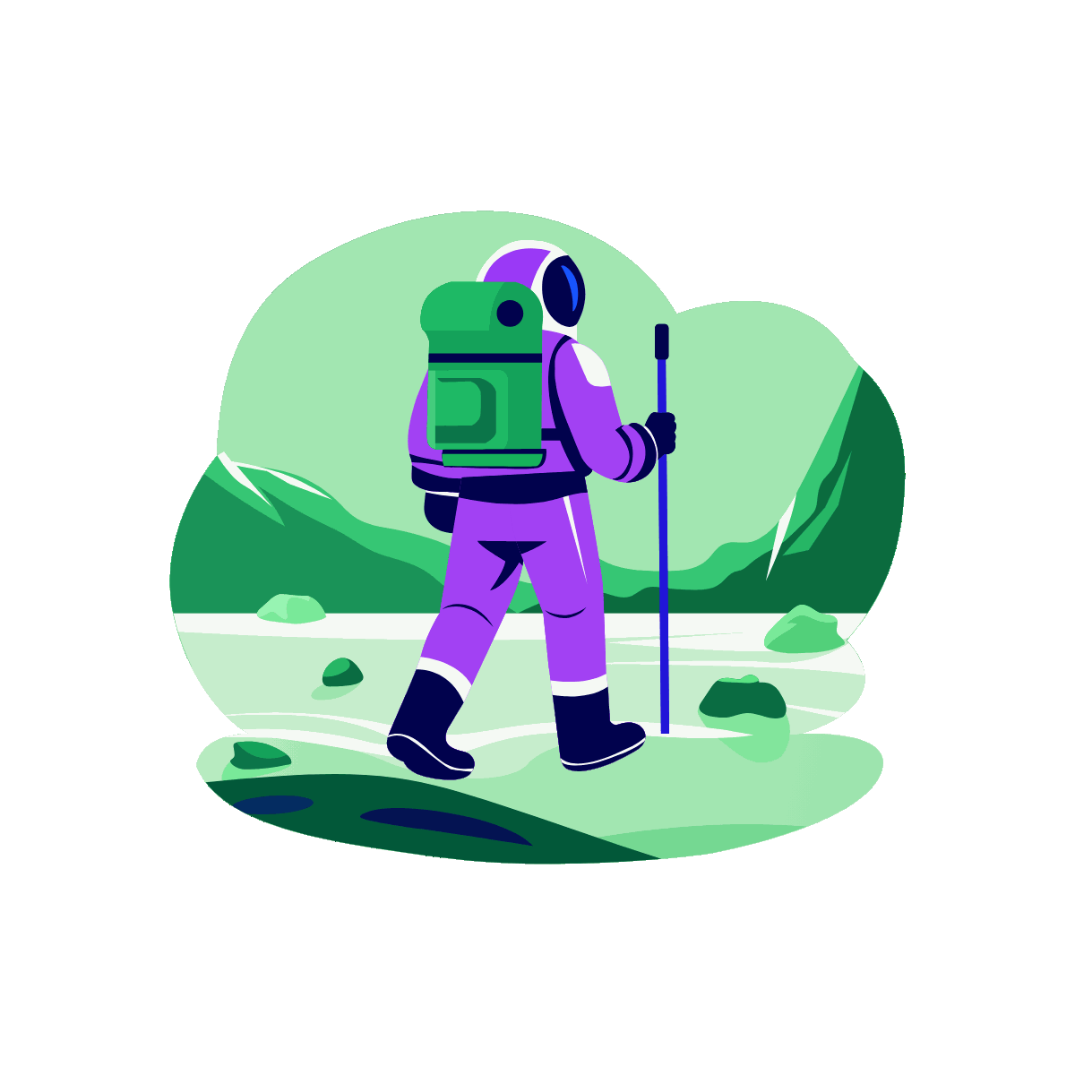 Space Exploration Adventure Illustration