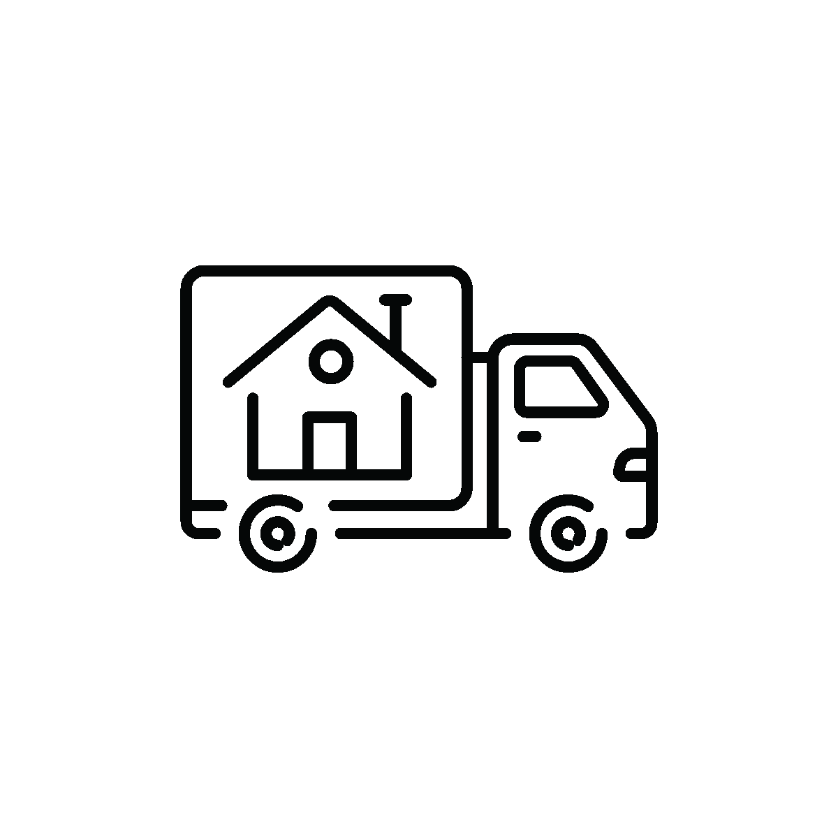 Animated residential house relocation