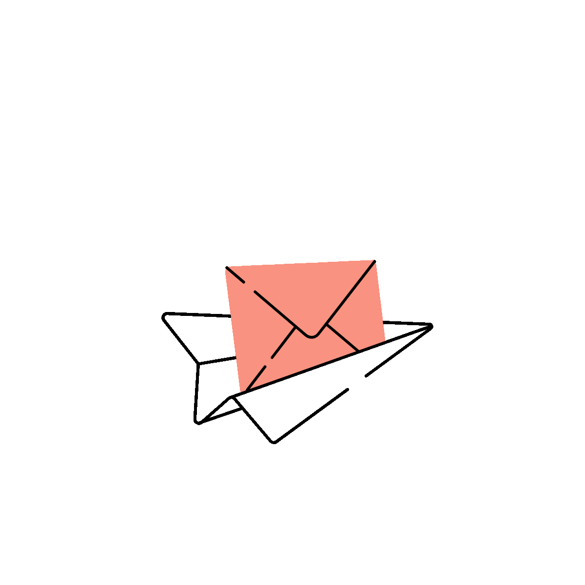 Voting Person Flat Animated Illustration