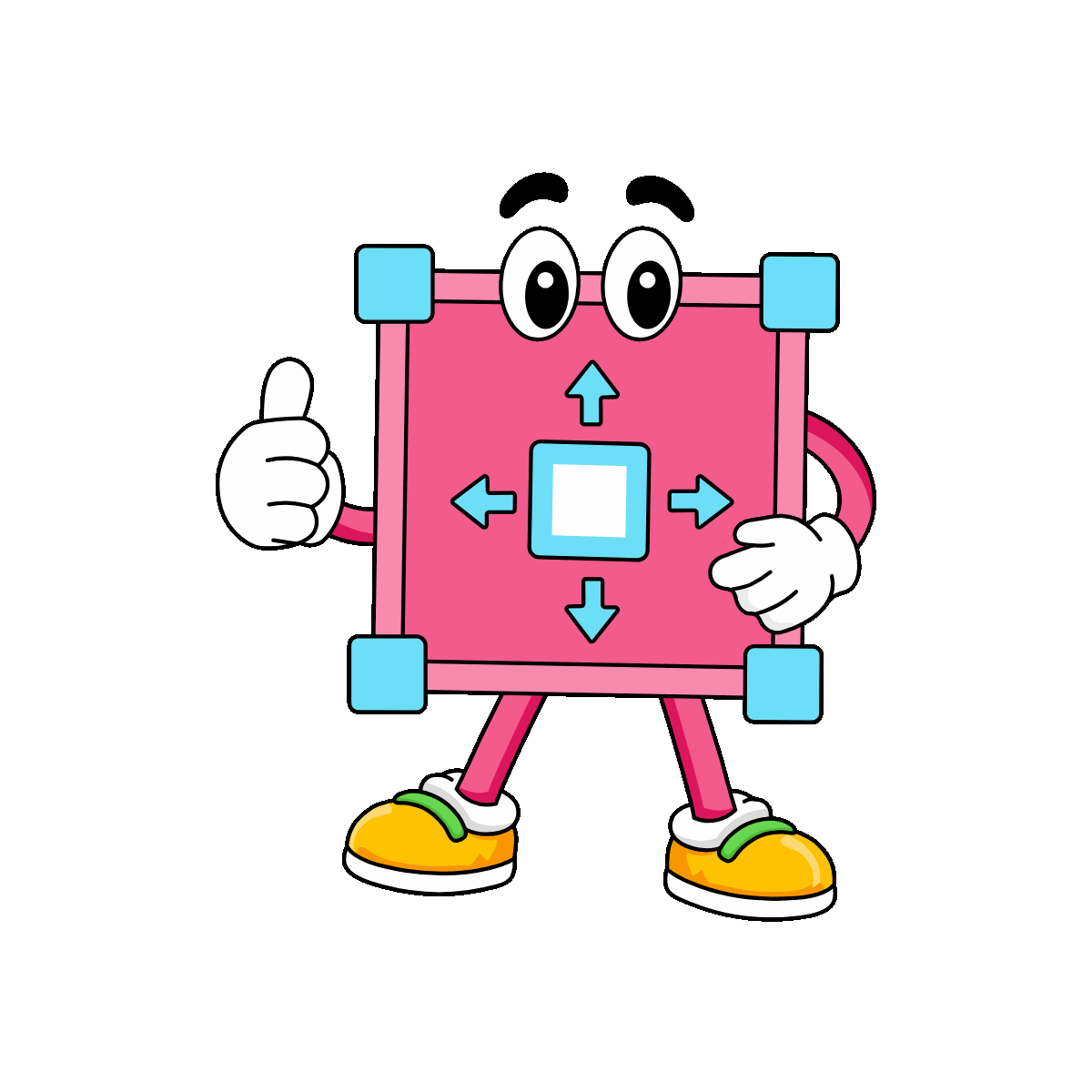 Animated Scale Tool Character
