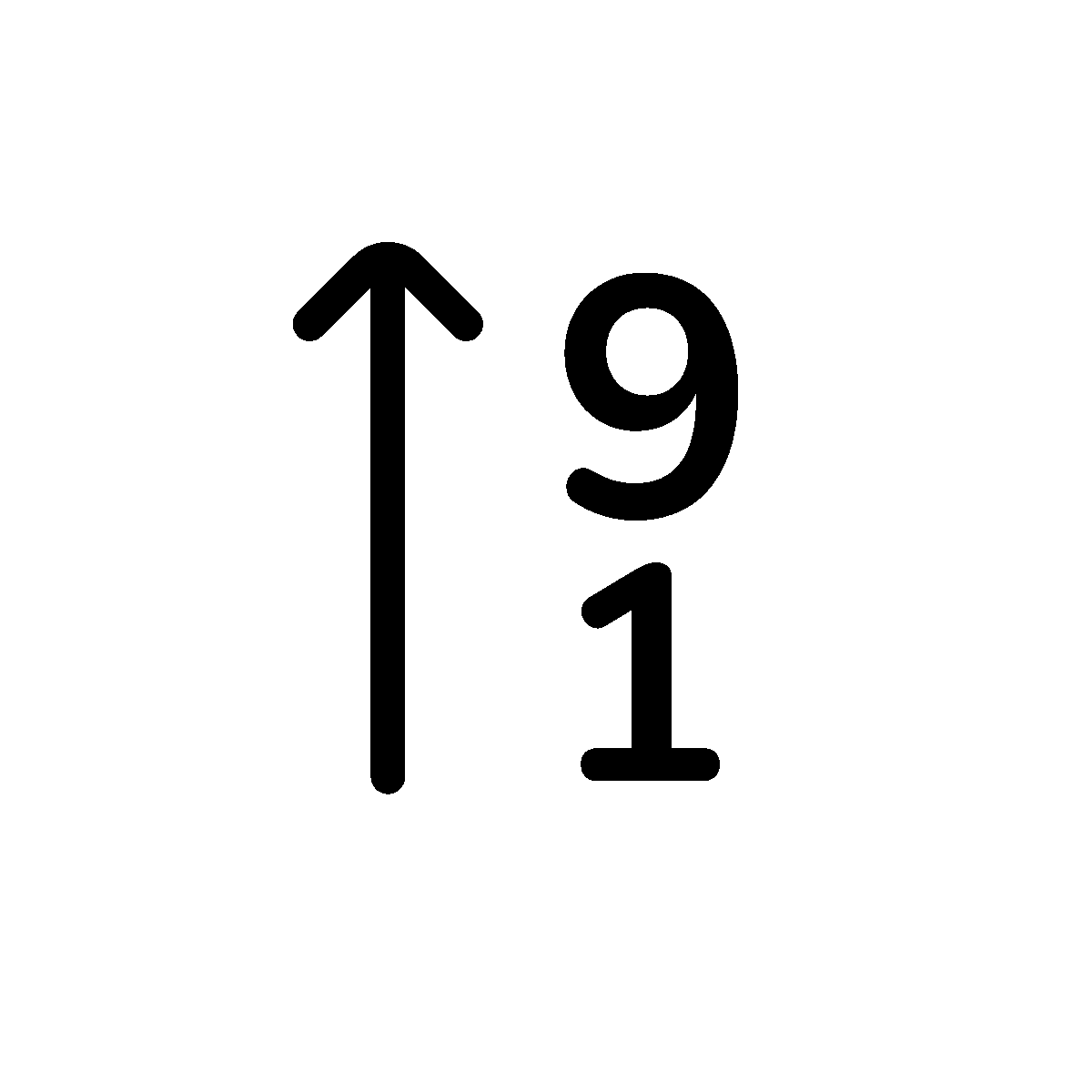An outline hover animation of descending