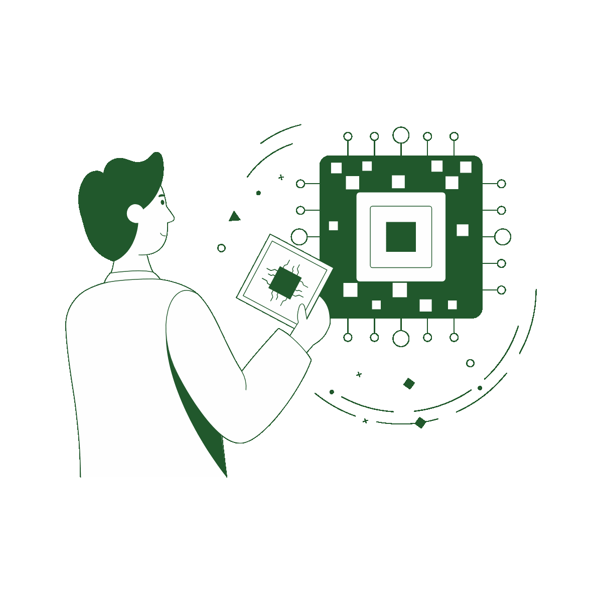 Analytics Software Hand Drawn Illustration