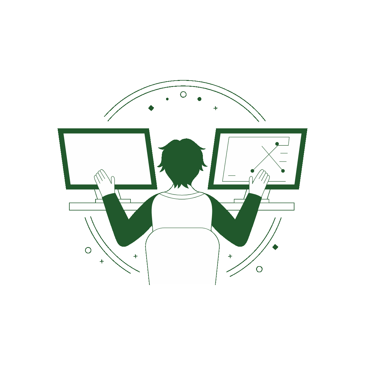 Data Modelling Drawing Illustration