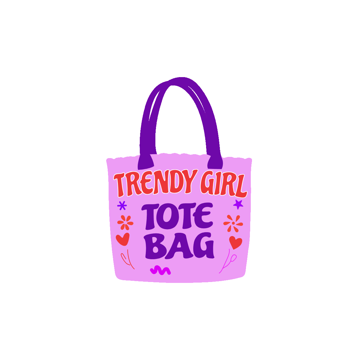 tote bag, bag, handbag, carryall, fashion, lettering, typography, quote, words, font, text, flat