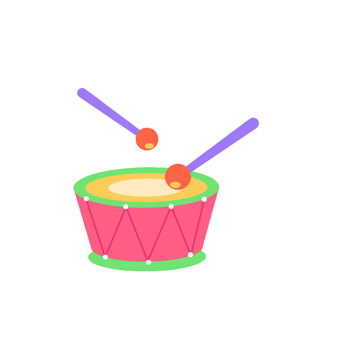 Drum music performance icon