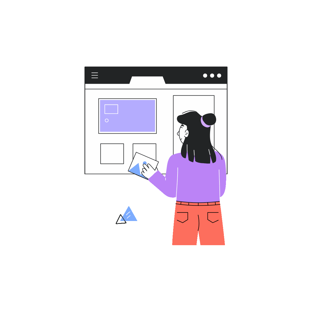 Easy Animated Linear Website Building Art