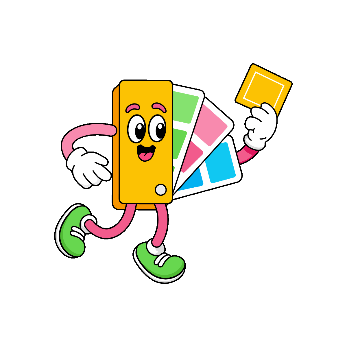 Animated Color Swatches Character