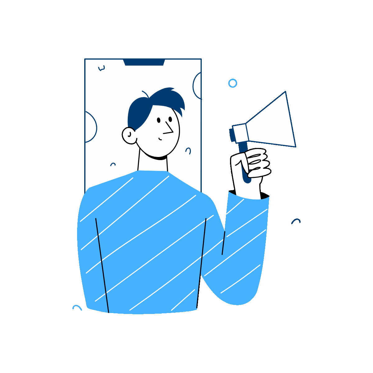 Digital Marketing Hand Drawn Illustration