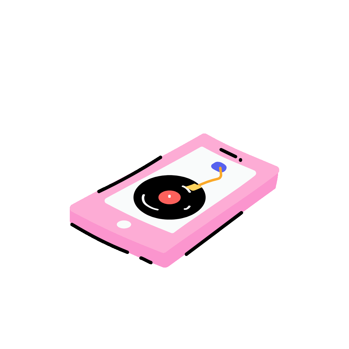 Music Player Flat Animated Icon Download