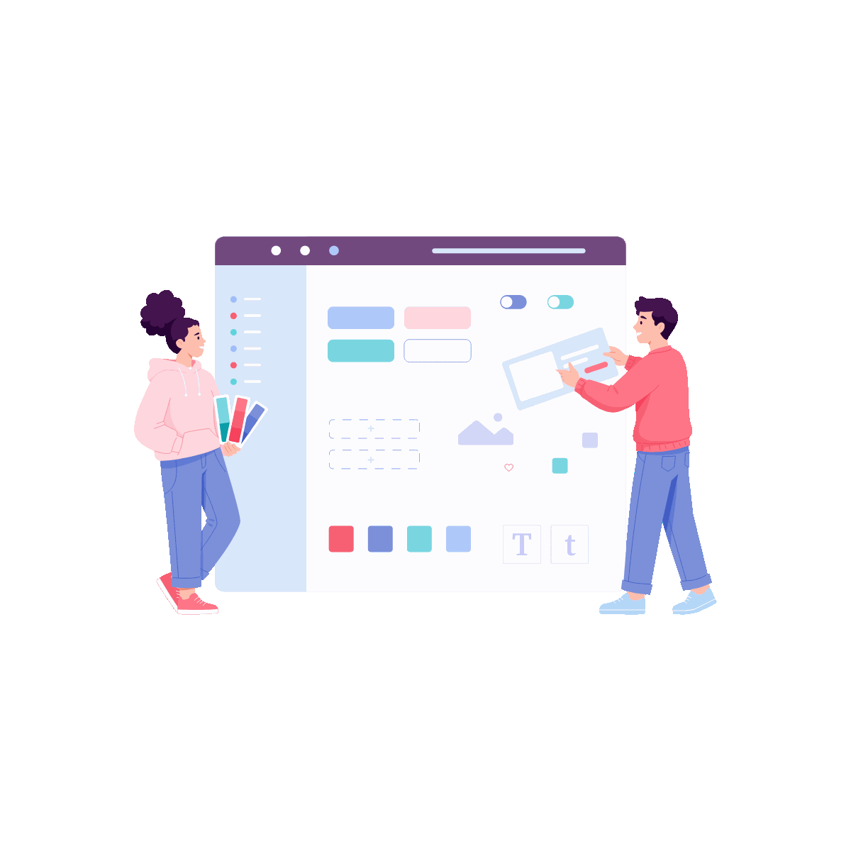 Modern User Interface Design Concept