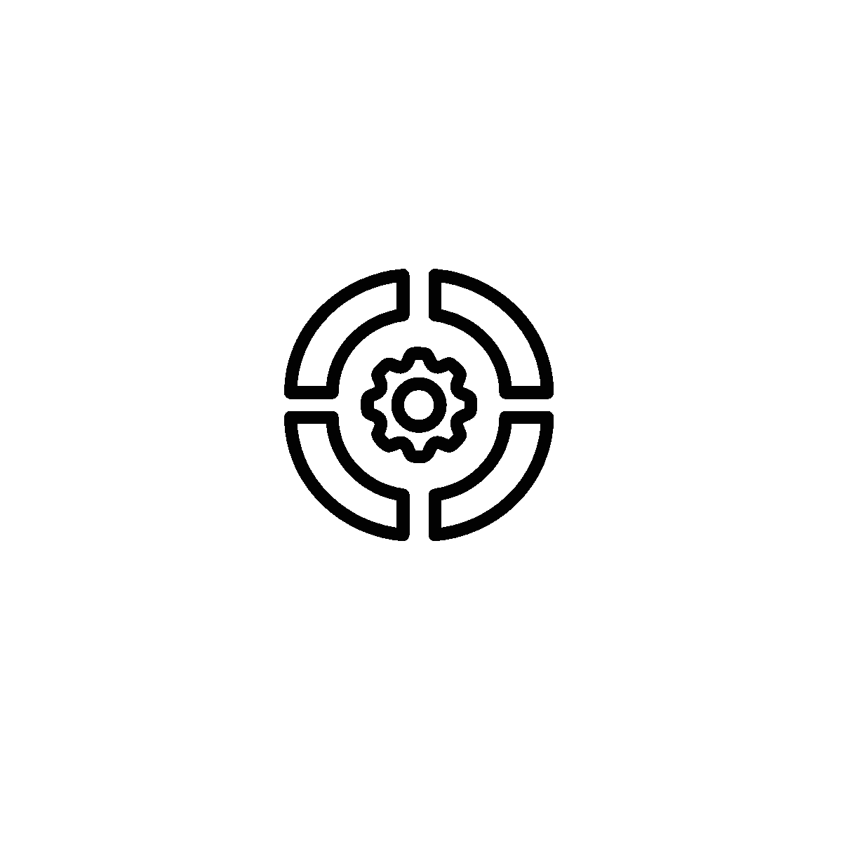 Linear animated icon for business model
