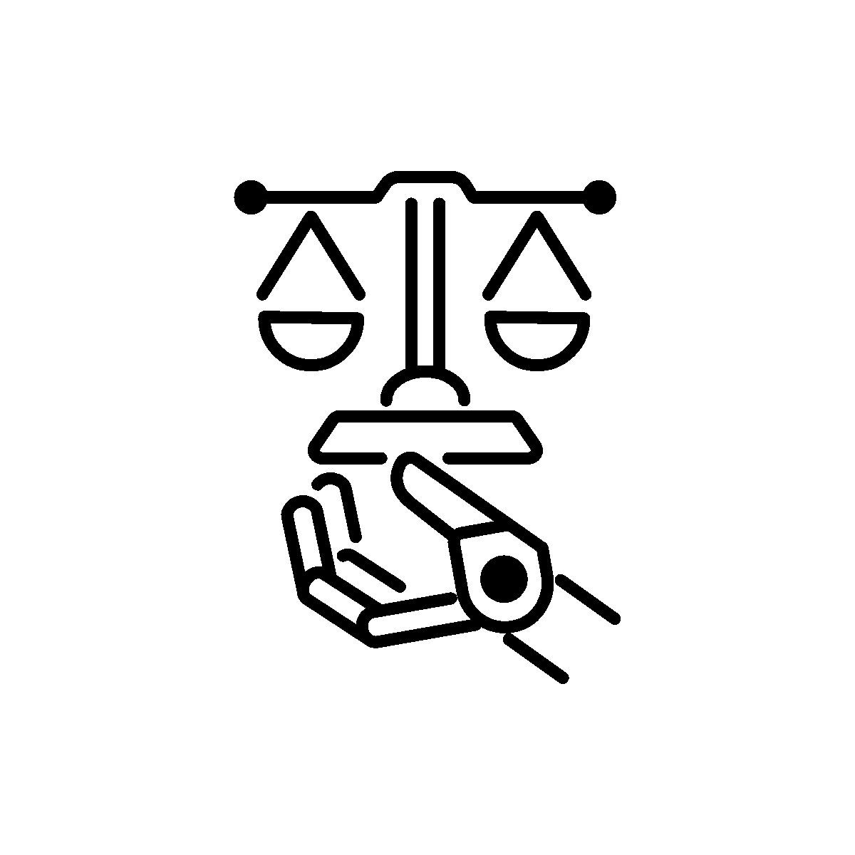 Line Animated AI Ethics Outline Icon
