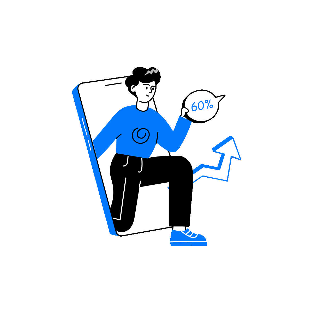 Online Profit Doodle Animated Illustration