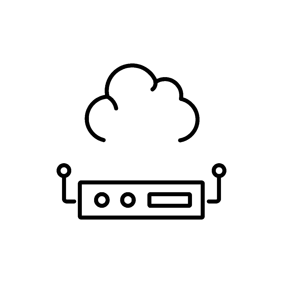 Cloud Transfer Line Animated Icon Design