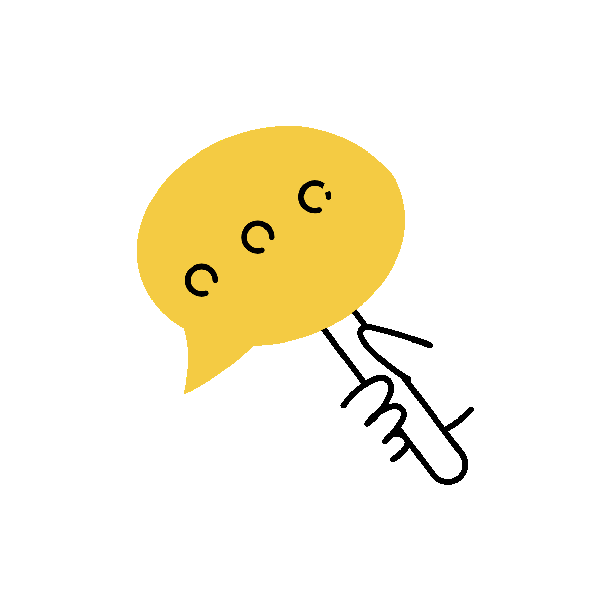 Animated Communication Doodle Design