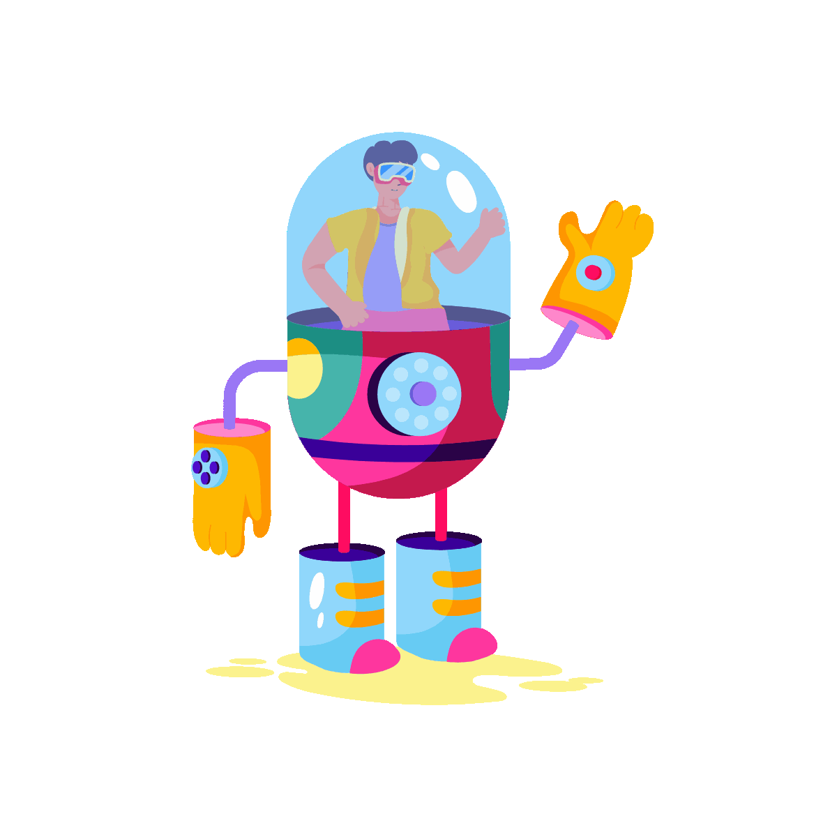 Futuristic Robot Using VR Technology