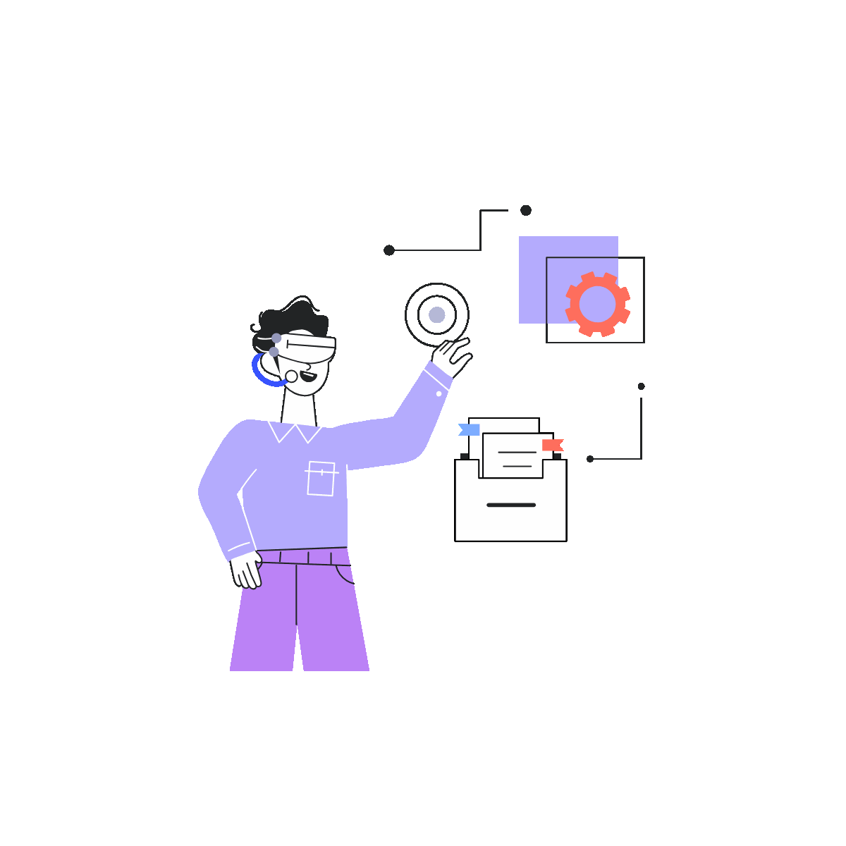 Appealing Animated Linear VR Presentation