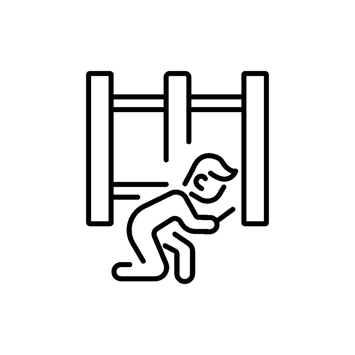 Animated icon of a wooden frame design