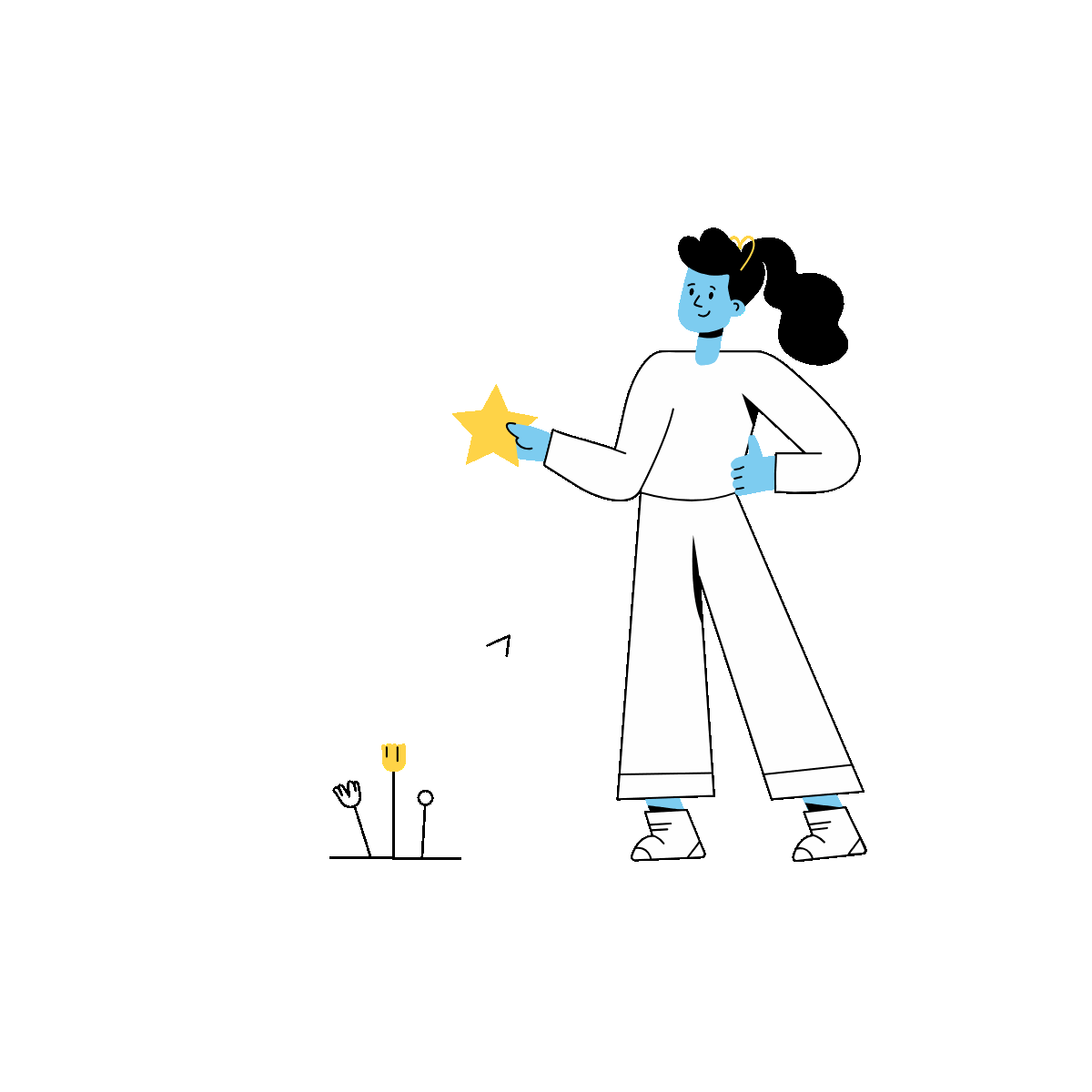 Customer Reviews Outline Mini Animation