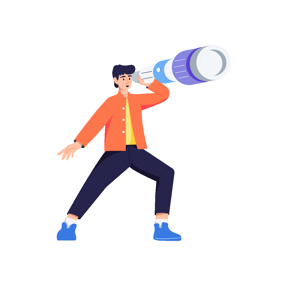 Flat Animated Business Vision Design
