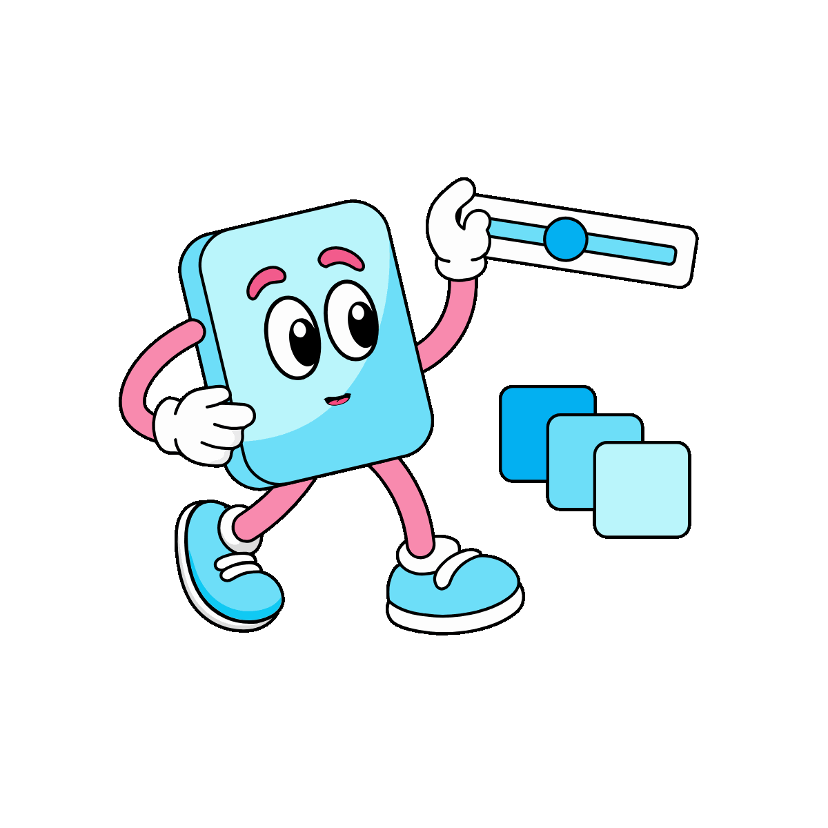 Animated Opacity Tool Character