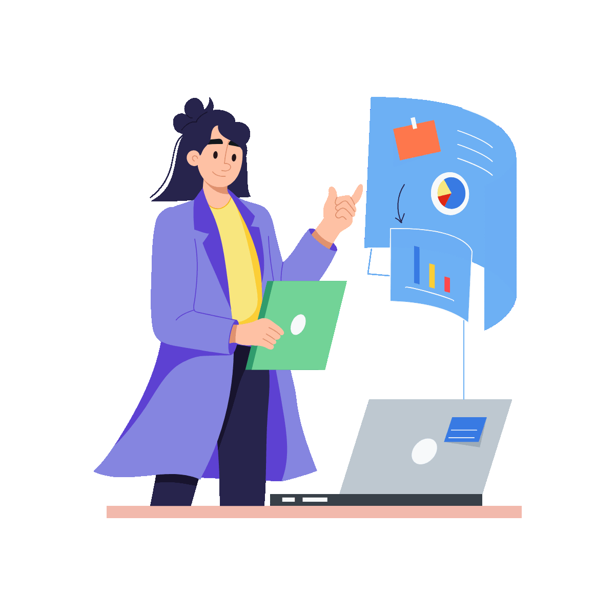 Flat Animated Business Planning Design