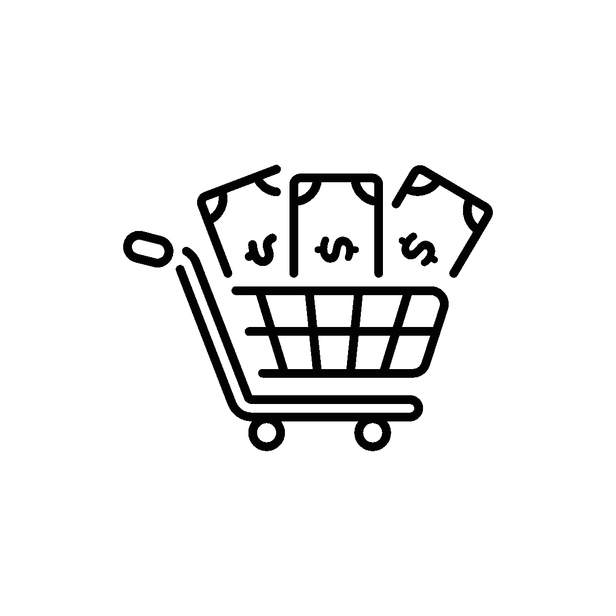 Shopping cart for products and purchases