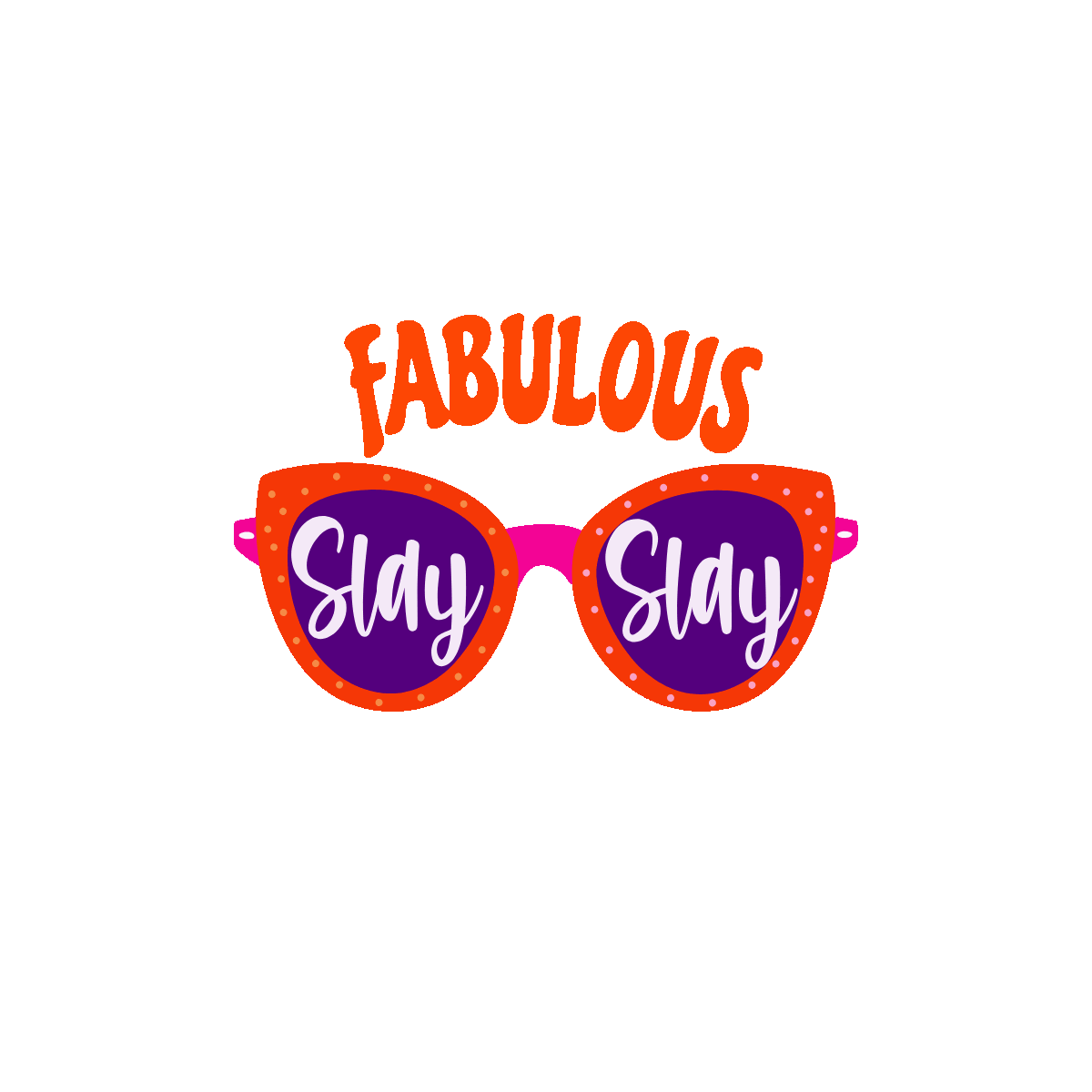 fabulous, glasses, sunshades, , lettering, typography, quote, words, font, text, flat, vector