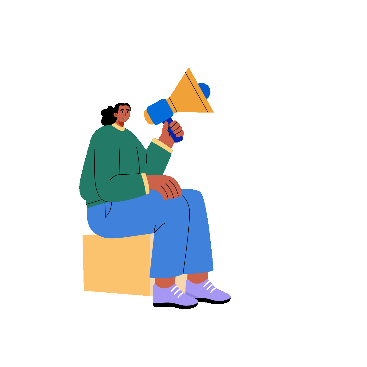 Content Marketing Flat Animated Illustration