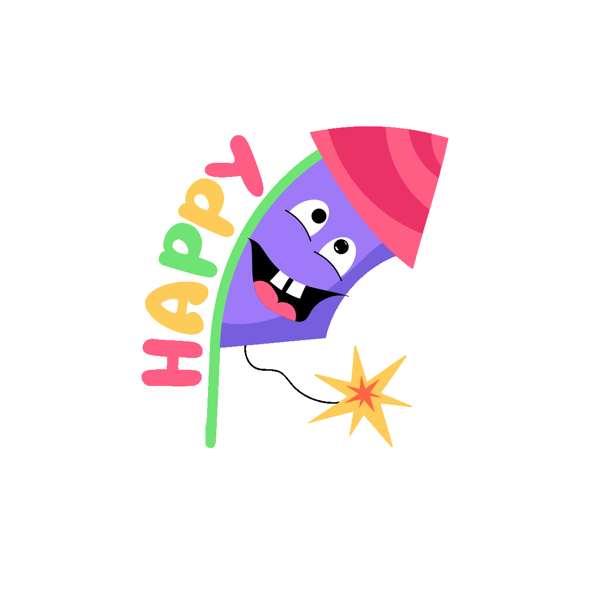 Firecracker celebration icon