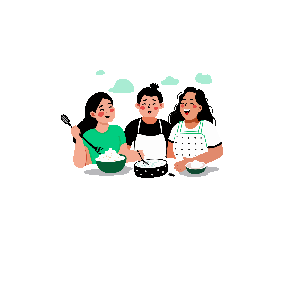Baking memories fun friendship kitchen moment