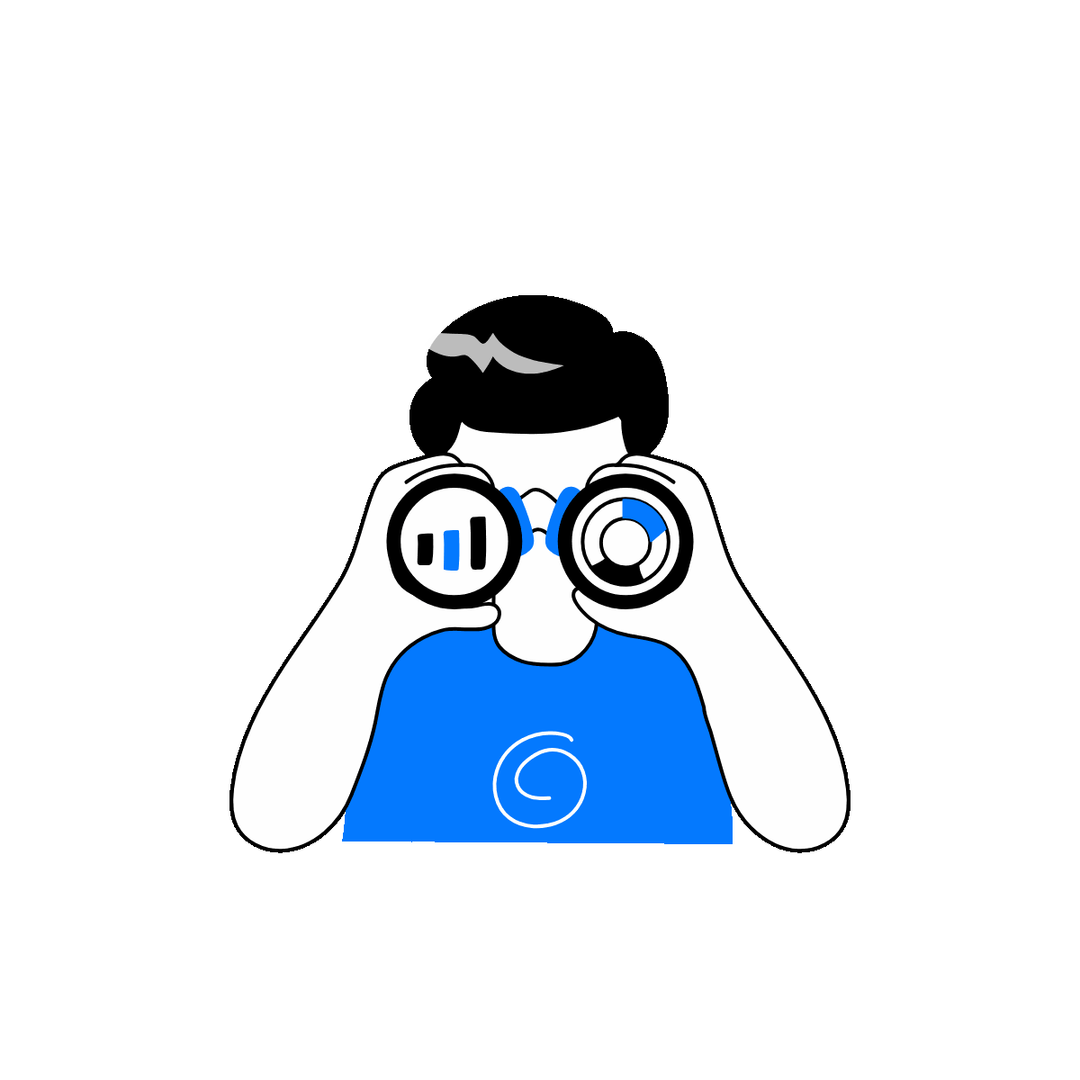 Financial Foresight Doodle Illustration