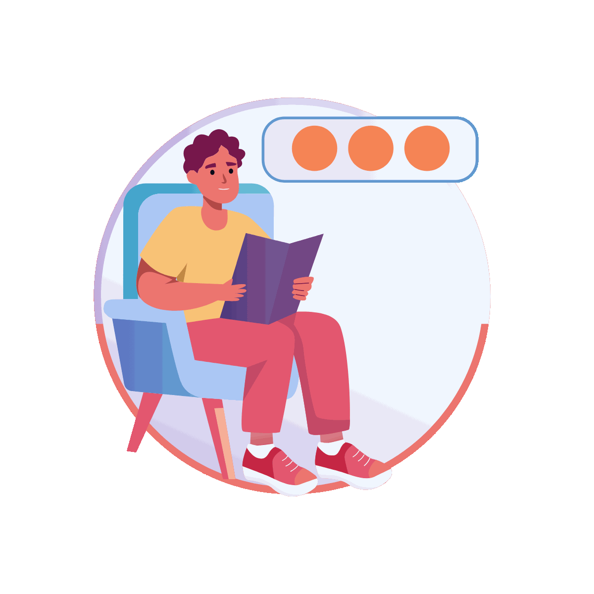 Flat Animated Customer Feedback Illustration