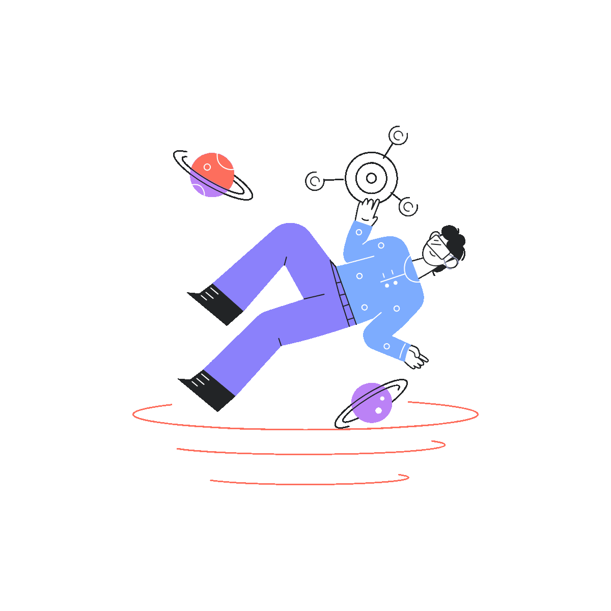 Linear Animated VR Experience Illustration