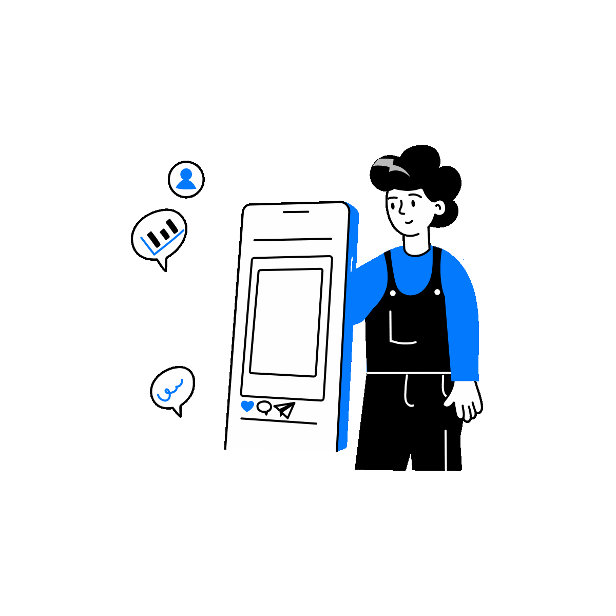 Business Influencer Doodle Illustration